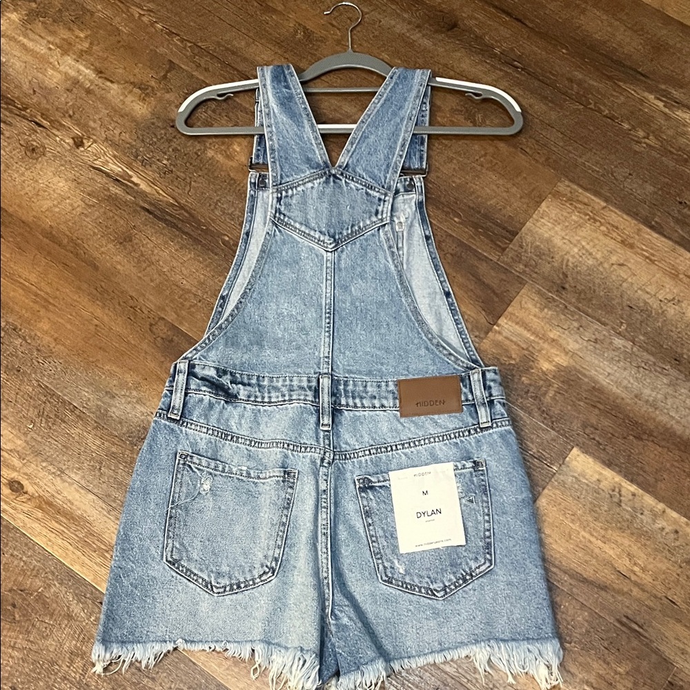 HIDDEN Denim Dylan Shortall Distressed Overalls size Medium - Brand New - Picture 4 of 5